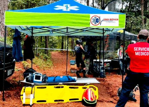  Carpas médicas para eventos deportivos.